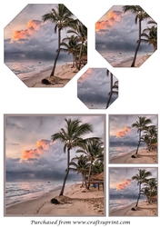 Tropical Beach Octagon Pyramid