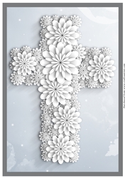 Easter Floral Cross A4