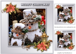 Christmas Snowmen Family Topper
