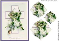 Vintage Easter Cross Splendid Pyramid