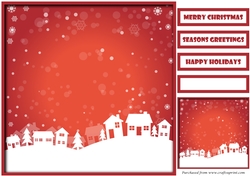 Christmas Scenery Quick Card 3