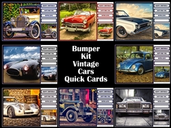 Bumper Kit Vintage Cars Quick Cards