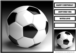 Soccer Ball Quick Card