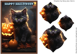 Halloween Cute Cat Splendid Pyramid
