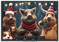 Christmas Animals A4 2