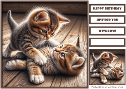 Playful Friends Quick Card 1