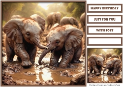 Playful Friends Quick Card 6