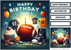 Birthday Teen Quick Card 3