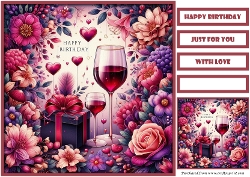 Birthday Celebration Couple Quick Card 6