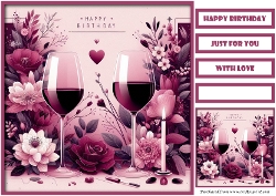 Birthday Celebration Couple Quick Card 7