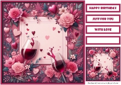 Birthday Celebration Couple Quick Card 11