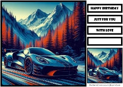 Birthday Male Car Offroad Quick Card 13