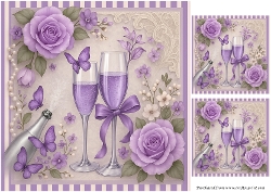 A Toast to Everlasting Love Quick Card