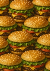 Backing Paper – Food – Hamburgers