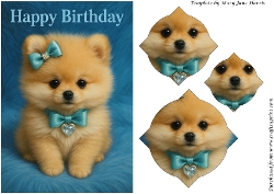 Birthday Pawsome Puppy Splendid Pyramid