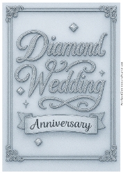 Diamond Wedding Anniversary A4
