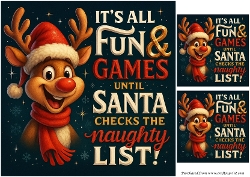 Funny Christmas Quick Card 1