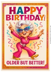 DD FUNNY FEMALE BIRTHDAY A4 39