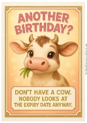 DD FUNNY BIRTHDAY A4 20