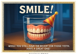 DD FUNNY SENIOR FEMALE BIRTHDAY A4 6