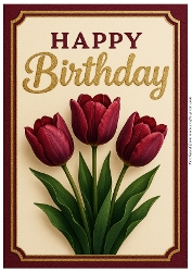 DD – FLORAL BIRTHDAY A4 7