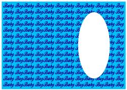 New Baby Boy Christening Insert
