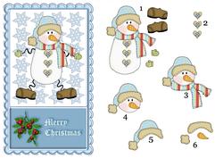 Christmas Snowman Quick Card