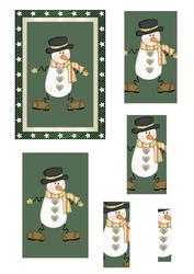Christmas Snowman Frame Pyramid