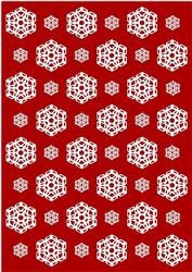 White Christmas Snowflakes Backing Paper