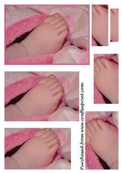 Baby Girl Feet Pyramid