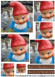 Garden Dwarf Square Pyramid