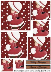 Christmas Girl Square Pyramid 2