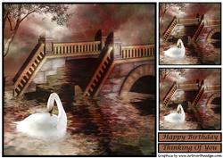 Swan Fantasy Topper