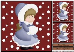 Christmas Girl Topper 1