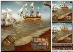 Pirate Ship Topper