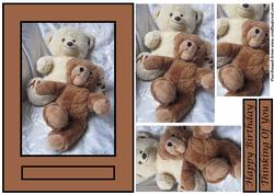 Playful Teddy Bears Quick Card