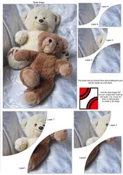Playful Teddy Bears Duo Corner Stacker