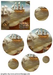 Pirate Ship Circle Pyramid