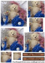 Christmas Teddy Bear Square Pyramid