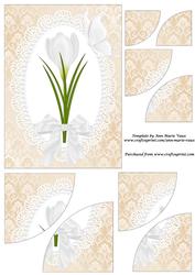 White Crocus Duo Corner Stacker