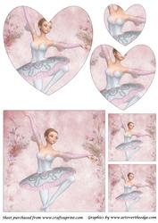 Ballerina Heart Shaped Pyramid