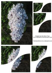 Lilac Flower Duo Corner Stacker