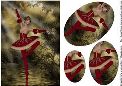 Ballet Dancer Oval Pyramid