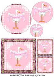 New Baby Girl Circle Pyramid