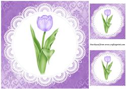 Mauve Tulip Topper