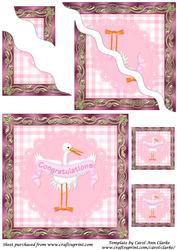 New Baby Girl Square Wavy Corner Stacker