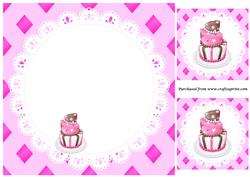 Pink Topsy Turvy Cake Insert