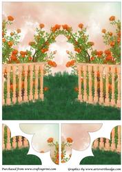 Rose Arch Quadro Petal Corner Stacker