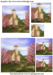Wooden Church Square Pyramid