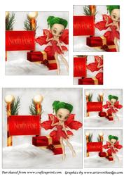 Christmas Fairy Square Pyramage